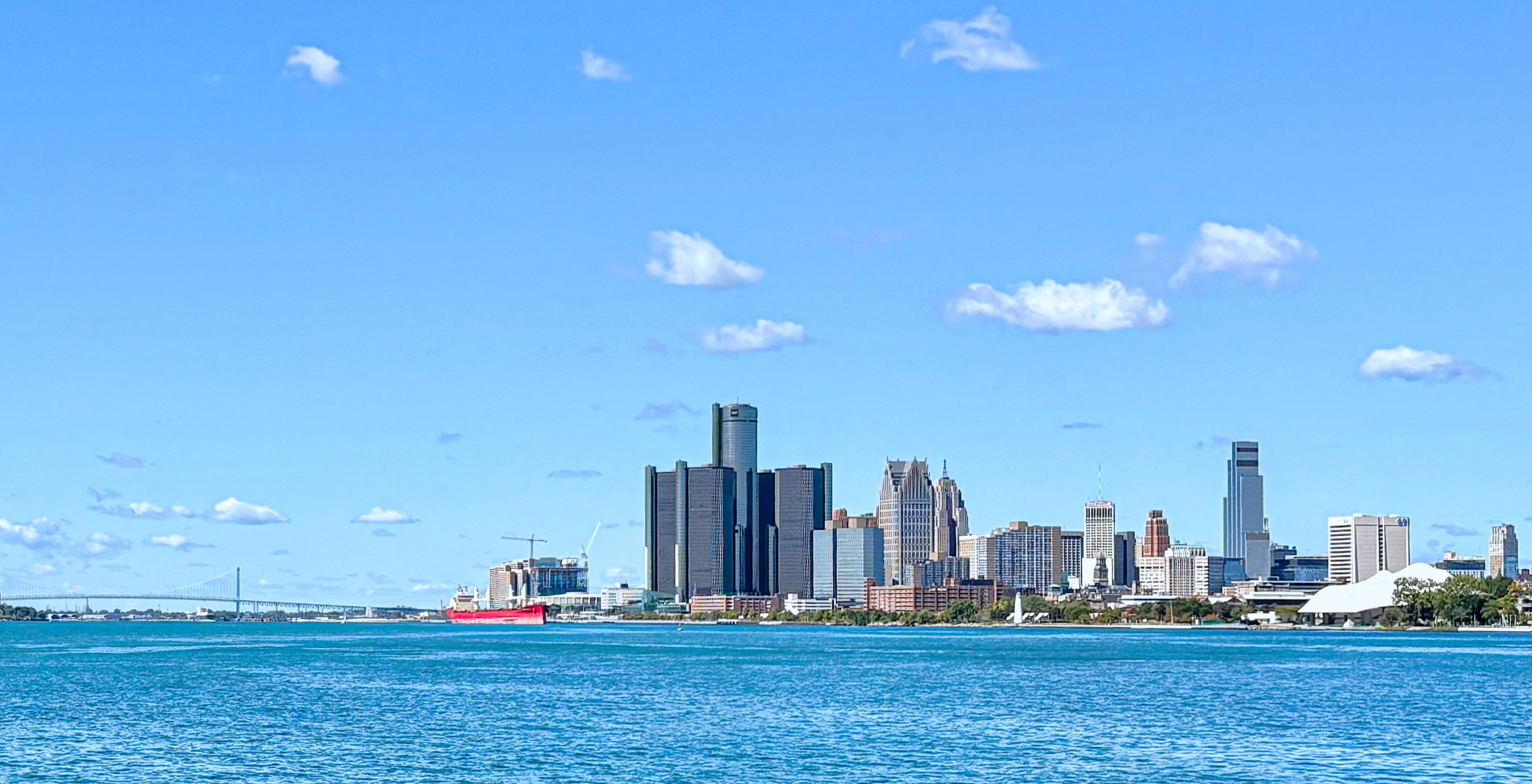 Detroit skyline from Belle Isle